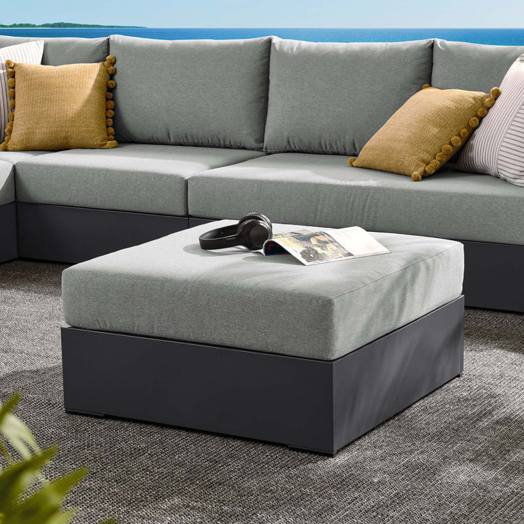 Modway Tahoe Metal Outdoor Ottoman | Wayfair